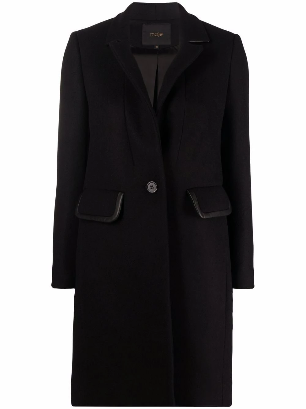 Maje Galir recycled wool blend coat single breasted coats of women 3 Maje Galir recycled wool-blend coat