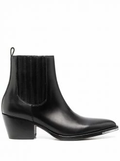 Maje slip-on leather boots