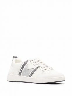 Maje Furious glitter studded low-top sneakers