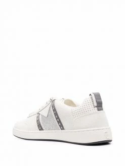 Maje Furious glitter studded low-top sneakers