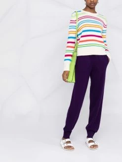 Maje knitted track pants