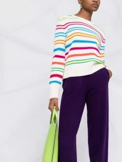 Maje knitted track pants