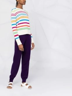 Maje knitted track pants