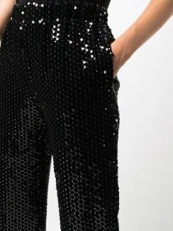 Maje embellished straight-leg trousers