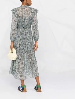 Maje Floral print tiered dress day dresses of women 11 Maje floral-print tiered dress