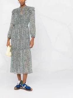 Maje Floral print tiered dress day dresses of women 9 Maje floral-print tiered dress