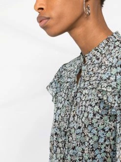 Maje Floral print tiered dress day dresses of women 10 Maje floral-print tiered dress