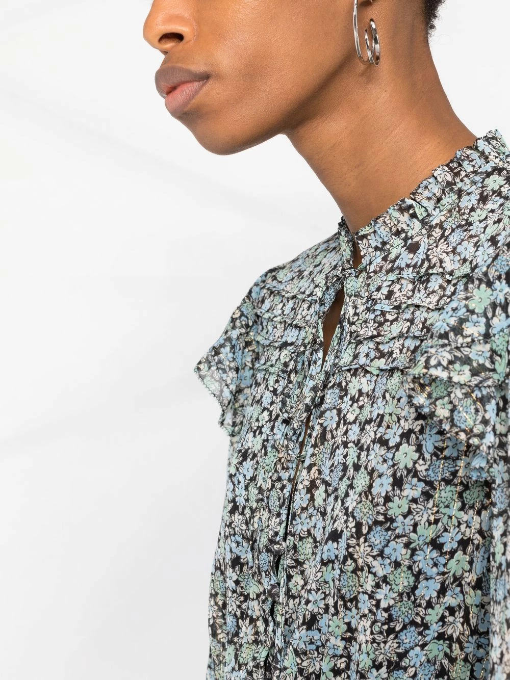 Maje Floral print tiered dress day dresses of women 5 Maje floral-print tiered dress