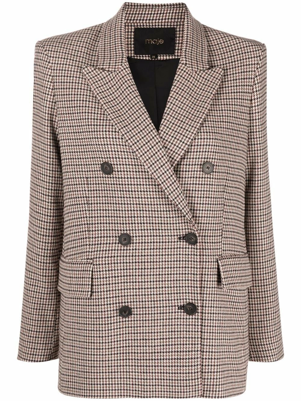 Maje Herringbone double breasted blazer jacket blazers of women 3 Maje herringbone double-breasted blazer jacket