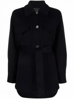Maje buttoned-up wool coat
