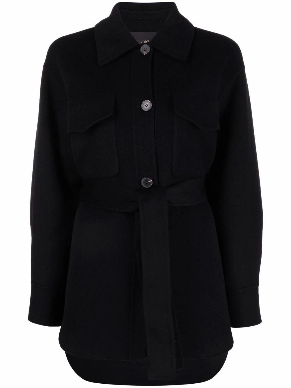 Maje Buttoned up wool coat single breasted coats of women 3 Maje buttoned-up wool coat