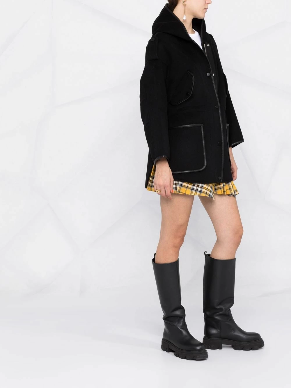 Maje Oversized hooded coat oversized coats of women 6 Maje oversized hooded coat