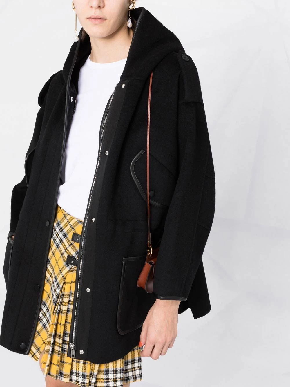 Maje Oversized hooded coat oversized coats of women 7 Maje oversized hooded coat