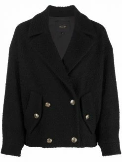 Maje double-breasted tweed jacket