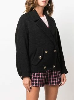 Maje double-breasted tweed jacket