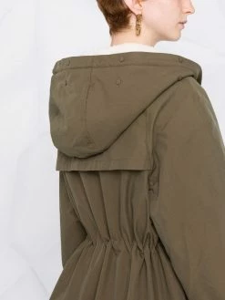 Maje Hooded fitted waist parka coat parkas of women 10 Maje hooded fitted-waist parka coat