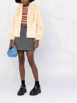 Maje reversible hooded jacket