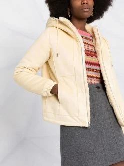 Maje reversible hooded jacket