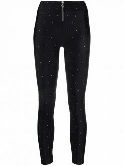 Maje rhinestone-embellished skinny trousers