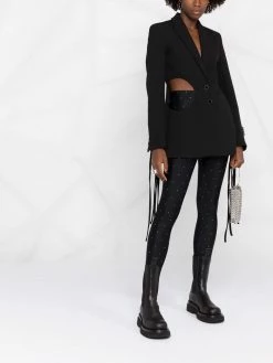 Maje rhinestone-embellished skinny trousers