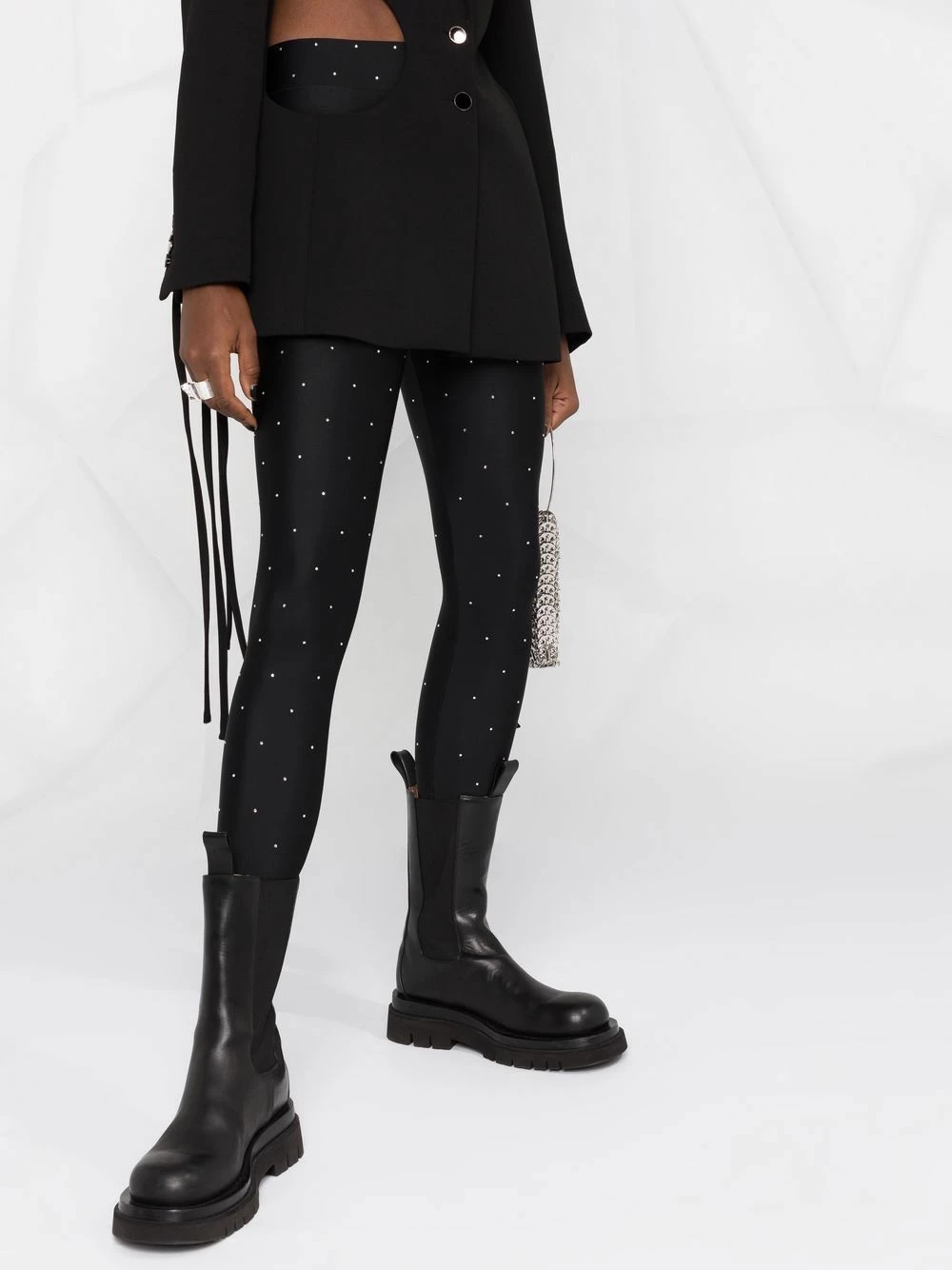 Maje Rhinestone embellished skinny trousers skinny pants of women 7 Maje rhinestone-embellished skinny trousers