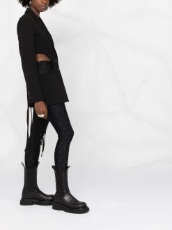 Maje Rhinestone embellished skinny trousers skinny pants of women 11 Maje rhinestone-embellished skinny trousers