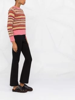 Maje high-waisted flared trousers