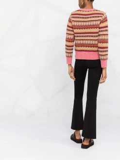 Maje high-waisted flared trousers