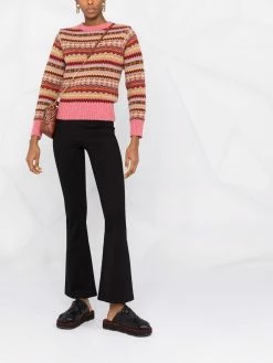 Maje high-waisted flared trousers