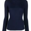 Maje Ribbed knit roll neck top knitted tops of women 1 Maje ribbed-knit roll-neck top