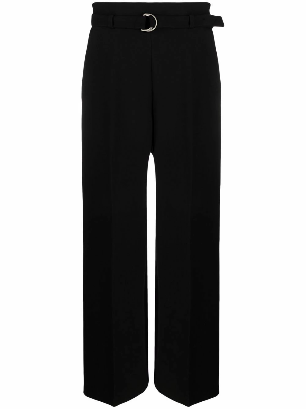 Maje Belted waist wide leg trousers high waisted pants of women 3 Maje belted-waist wide-leg trousers