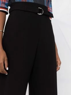 Maje Belted waist wide leg trousers high waisted pants of women 10 Maje belted-waist wide-leg trousers