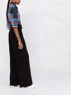 Maje Belted waist wide leg trousers high waisted pants of women 13 Maje belted-waist wide-leg trousers