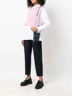 Maje crocodile-effect phone holder