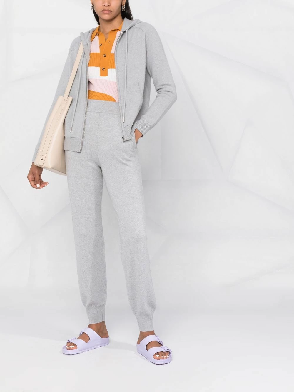 Maje Knitted zip hoodie knitted tops of women 4 Maje knitted zip hoodie