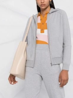 Maje Knitted zip hoodie knitted tops of women 12 Maje knitted zip hoodie