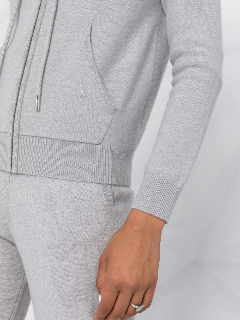 Maje Knitted zip hoodie knitted tops of women 5 Maje knitted zip hoodie