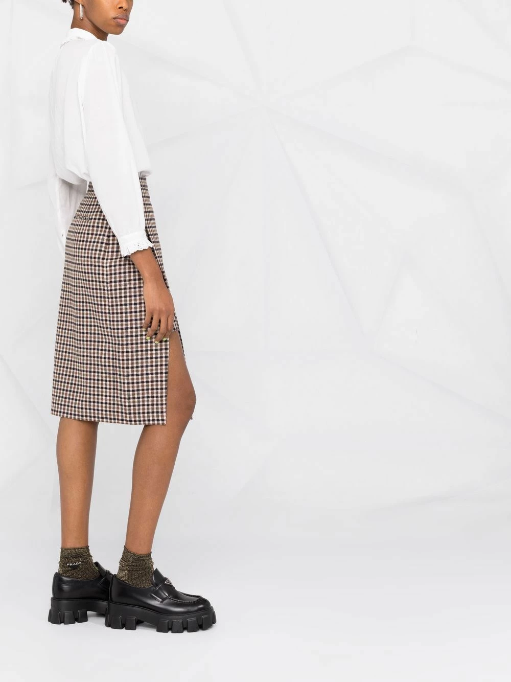 Maje Ruffle trim cotton shirt shirts of women 6 Maje ruffle-trim cotton shirt