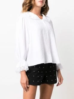 Maje long-sleeve flared blouse