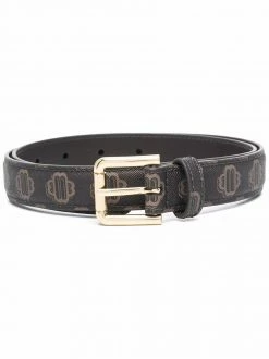 Maje monogram-print belt