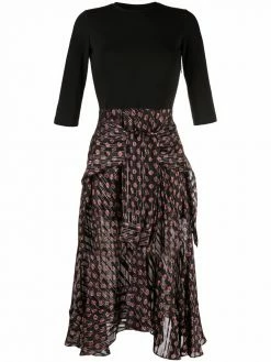 Maje trompe-l'oeil midi dress