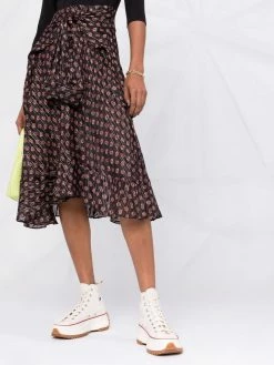 Maje trompe-l'oeil midi dress