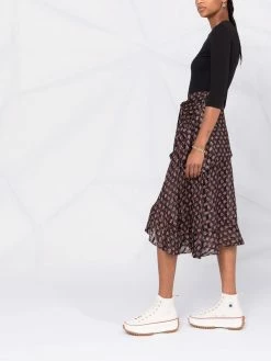 Maje trompe-l'oeil midi dress