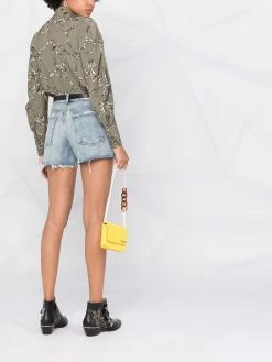 Maje Raw cut denim shorts denim skirts of women 13 Maje raw-cut denim shorts