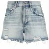 Maje Raw cut denim shorts denim skirts of women 2 Maje raw-cut denim shorts