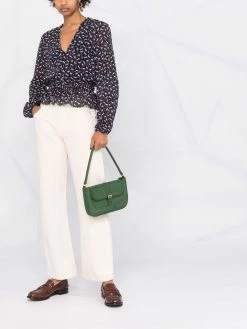 Maje horse print peplum blouse