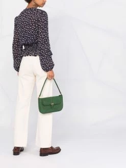 Maje horse print peplum blouse