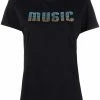 Maje timbale graphic-print t-shirt