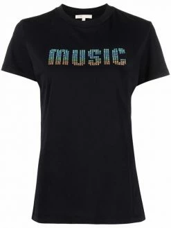 Maje timbale graphic-print t-shirt