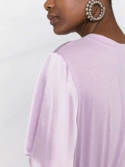 Maje short-sleeved silk T-shirt